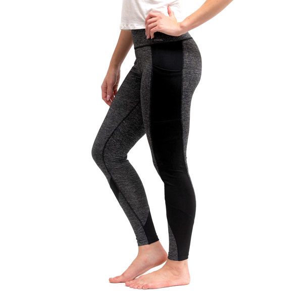 FITKICKS Crossover Legging Colorblocked Collection:, Color: Gray:, Size: S