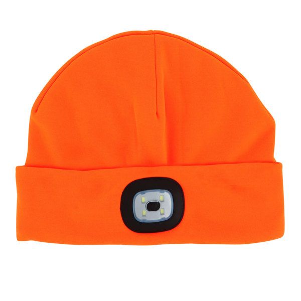 Night Scope Sportsman Rechargeable LED Beanie, Design: Orange