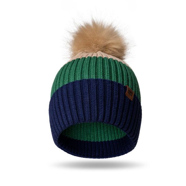 Britt's Knits Wonderland Collection Kids Pom Hats:, Color: Tan