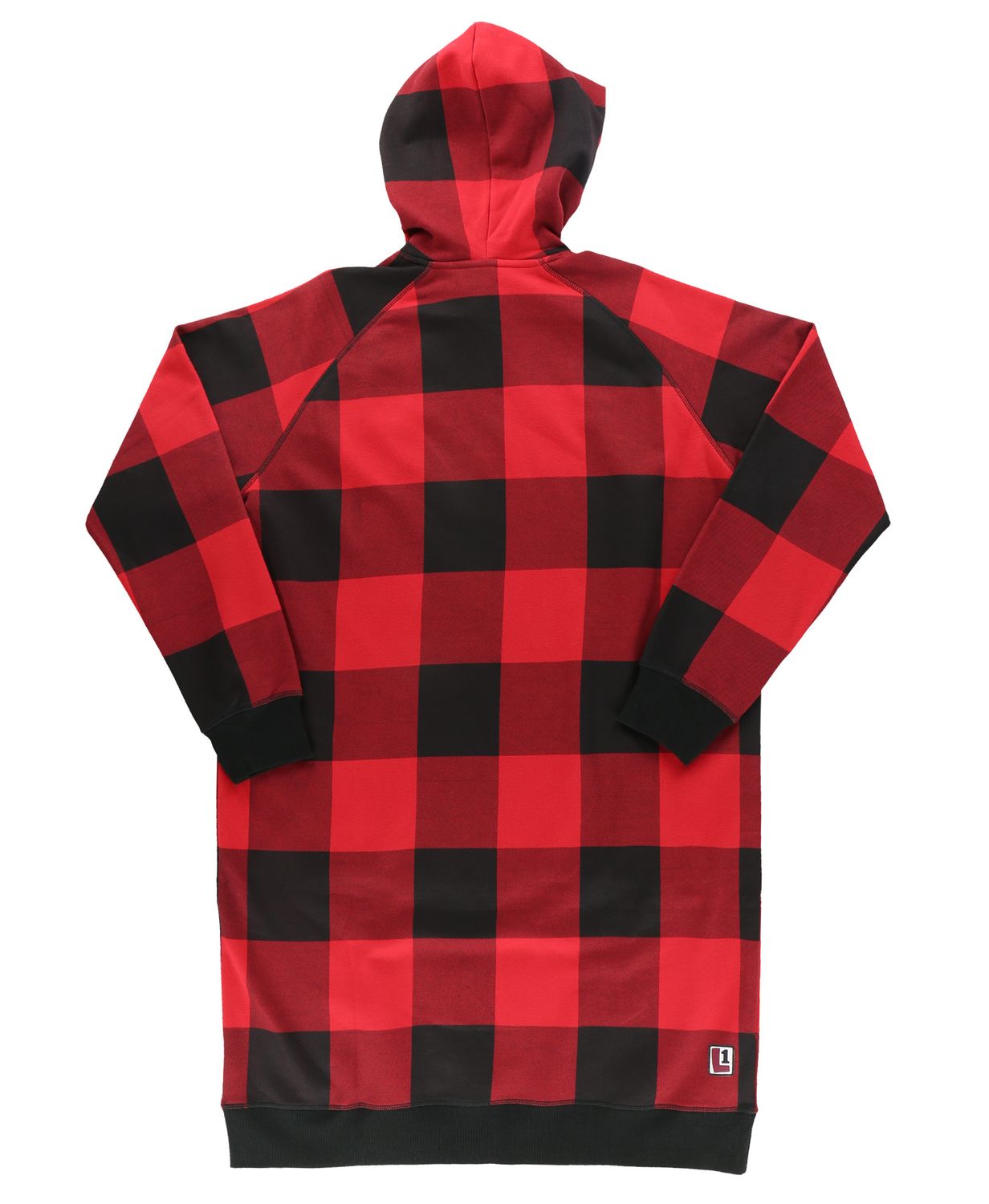 Lazy One Red Plaid Sleep Hoodie, Size: S/M