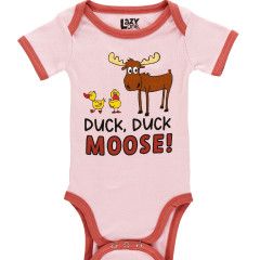 Lazy One Duck Duck Moose Creeper:, Size: 6M, Color: Pink