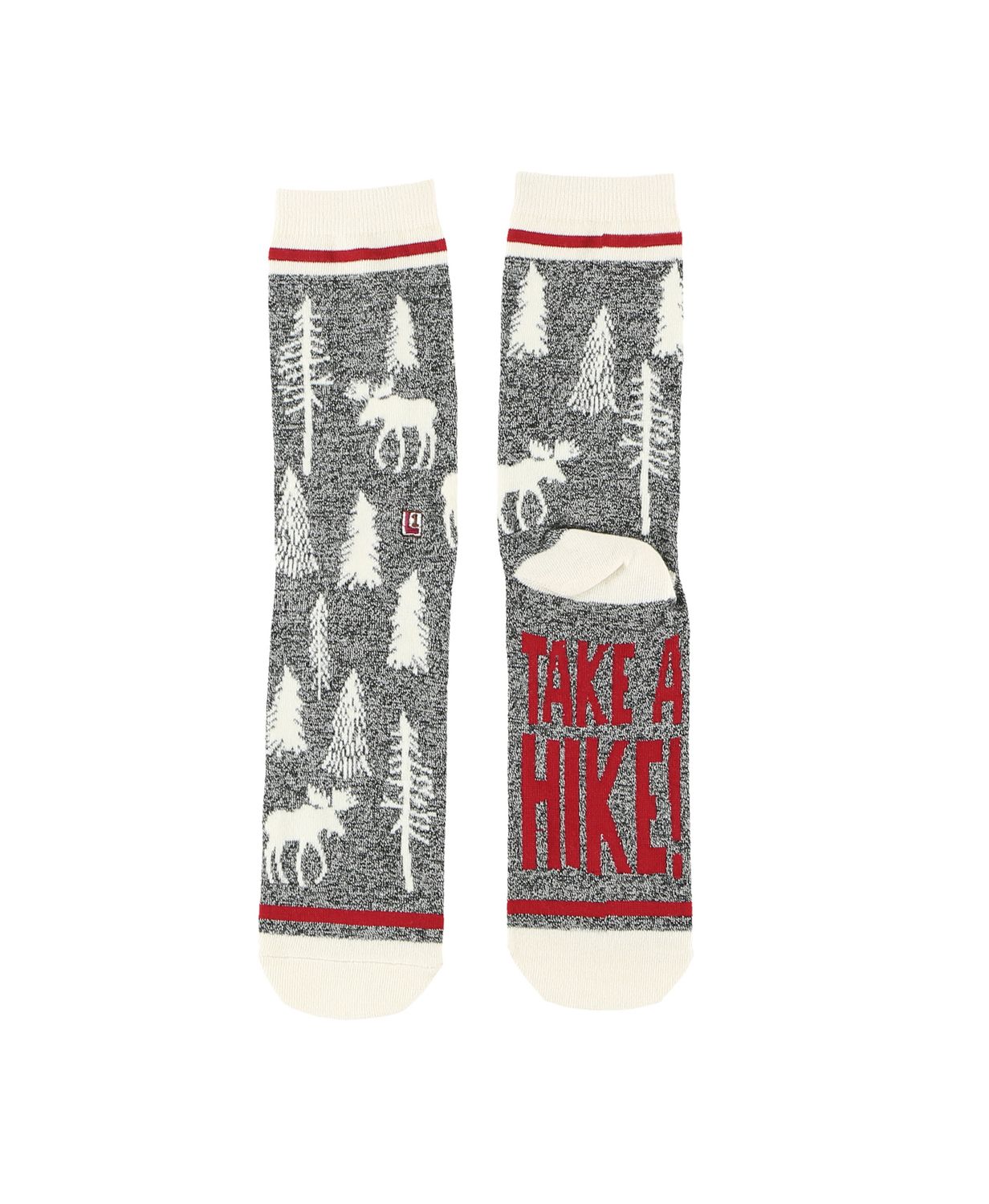 Lazy One Take A Hike Crew Sock:, Size: One Size