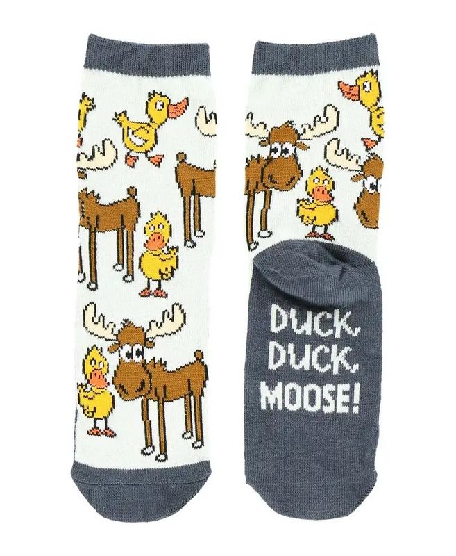 Lazy One Duck Duck Moose Kid's Sock: