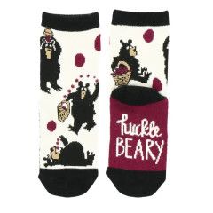 ^Lazy One Huckle Beary Infant Socks:, Size: 6-12 M