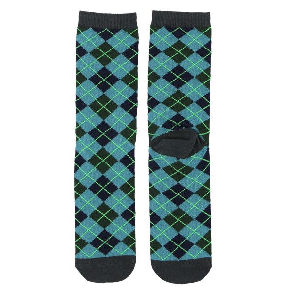~Lazy One Golf Argyle Crew Sock:, Size: One Size