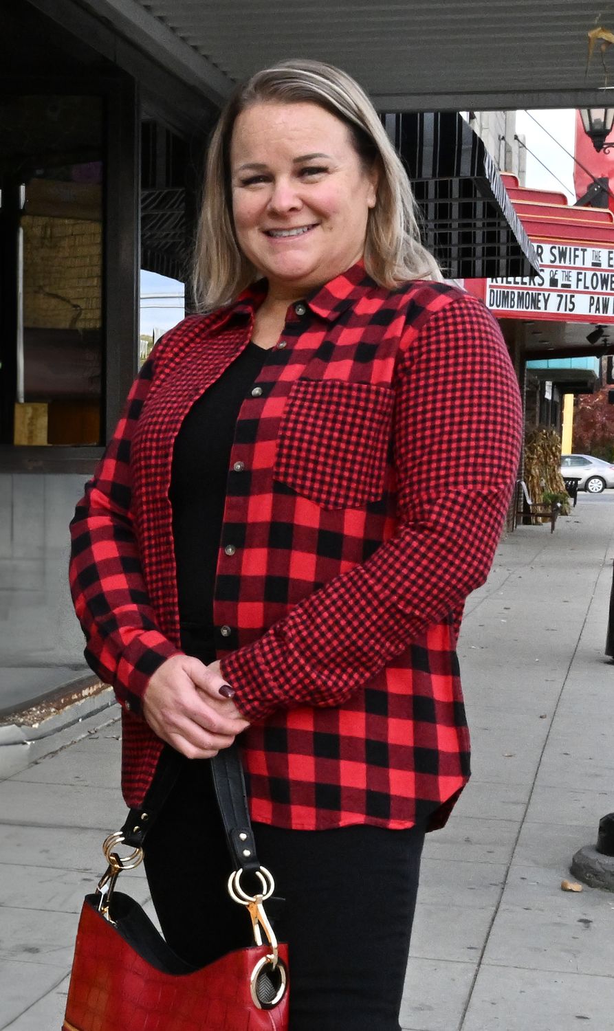 ^DASH Flannel Shirt:, Style: Buffalo Red/Black:, Size: Large