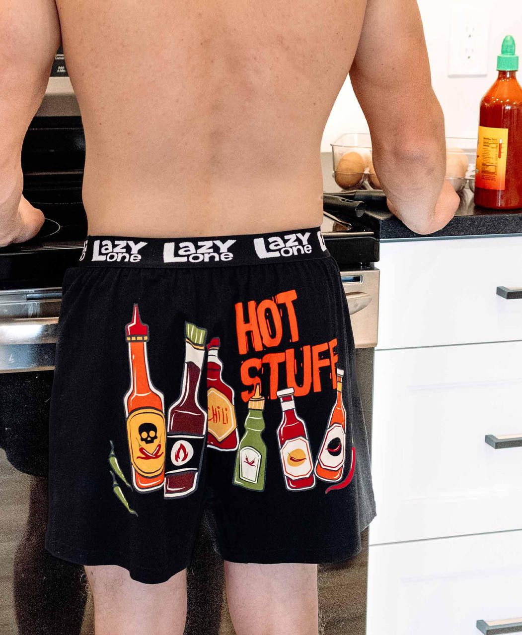 ~ Lazy One Hot Stuff Funny Boxer:
