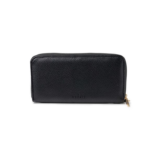 Kedzie Eclipse Zip-Around Clutch:, Color: Black