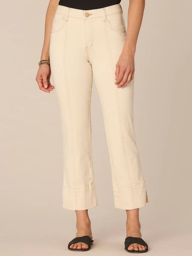 ^Democracy 26.5/16 Ab Sol Kick Flare Pant with Side Slit:
