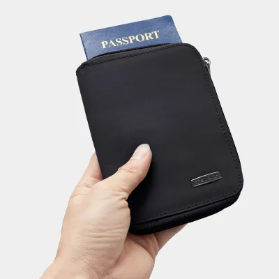 Travelon Passport Zip Wallet: BLACK (Onyx)