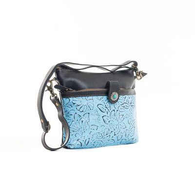 Myra Fennington Leather Bag, Color: Blue