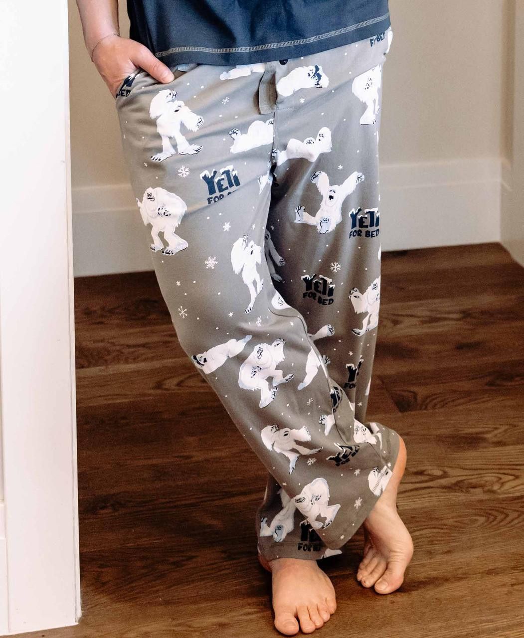 Lazy One Yeti For Bed Men's Grey PJ Pant