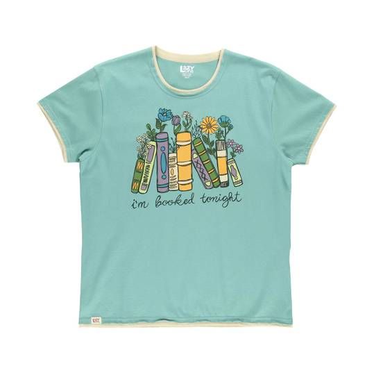 Lazy One Booked PJ Tee: