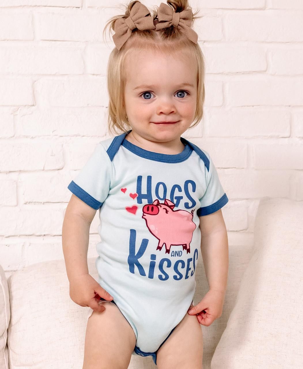Lazy One Hogs &amp; Kisses Onesie Creeper