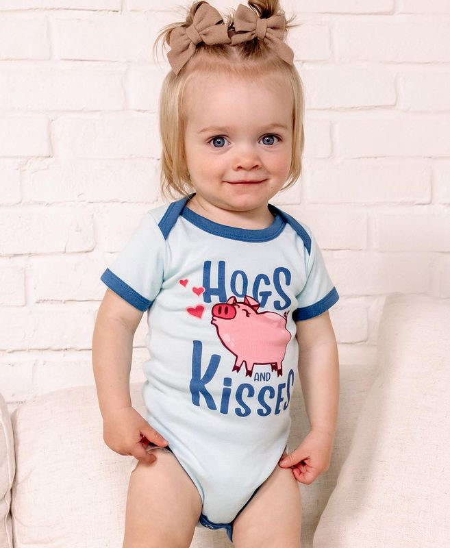 Lazy One Hogs &amp; Kisses Onesie Creeper