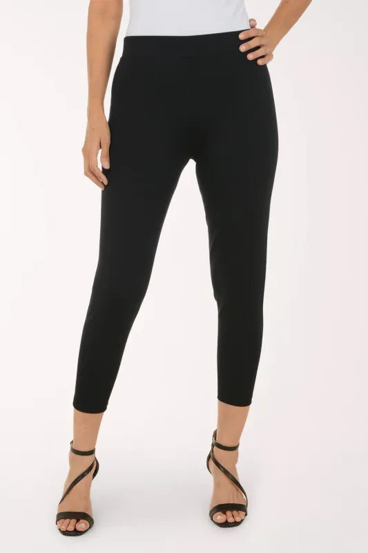 Lulu-B® Zip Rhinestone Ankle Legging: