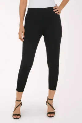 Lulu-B® Zip Rhinestone Ankle Legging: