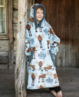 Lazy One Kid's Blanket Hoodie