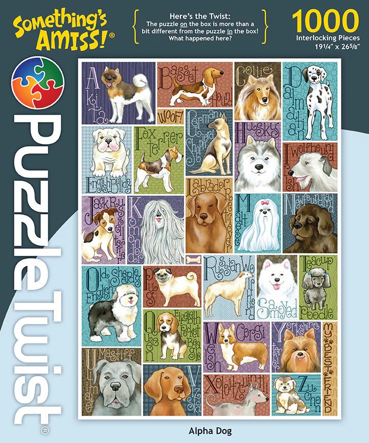 PuzzleTwist 1,000 Piece Puzzle:, Design: Alpha Dog