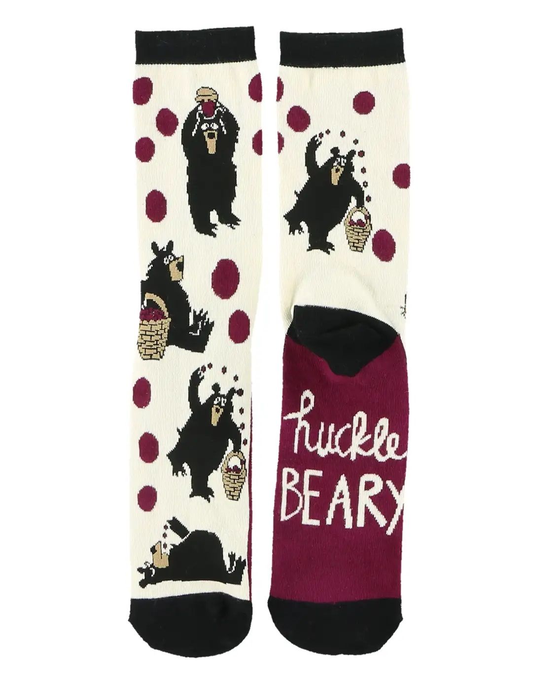 Lazy One Hucklebeary Crew Sock:, Size: One Size