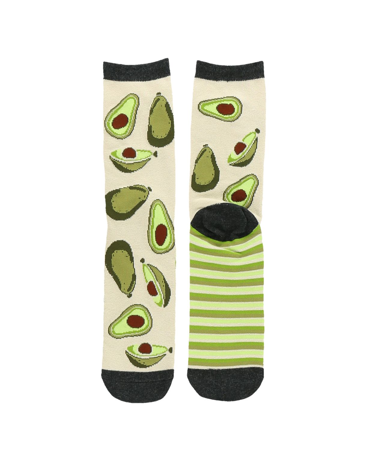 ^Lazy One Avocado Go To Bed Crew Sock:, Size: One Size