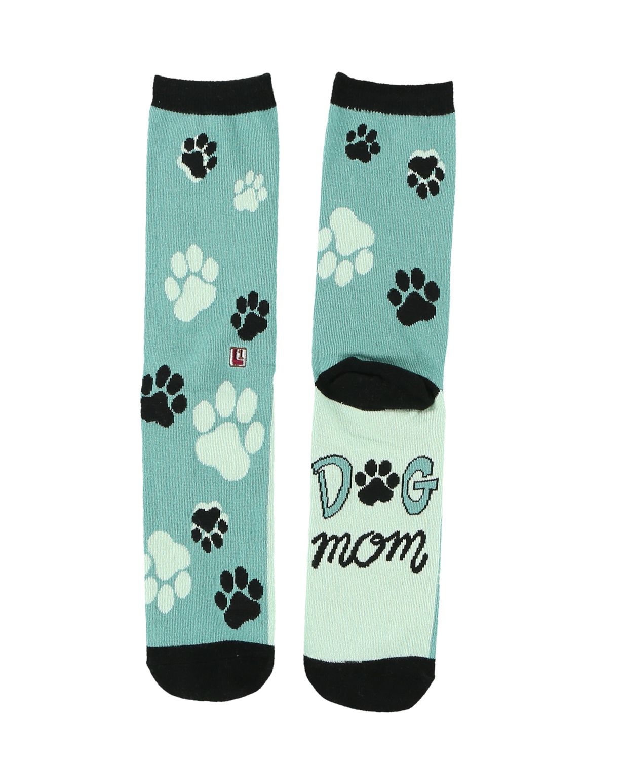 Lazy One Dog Mom Crew Sock:, Size: One Size