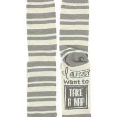 Lazy One Take a Nap Crew Sock: