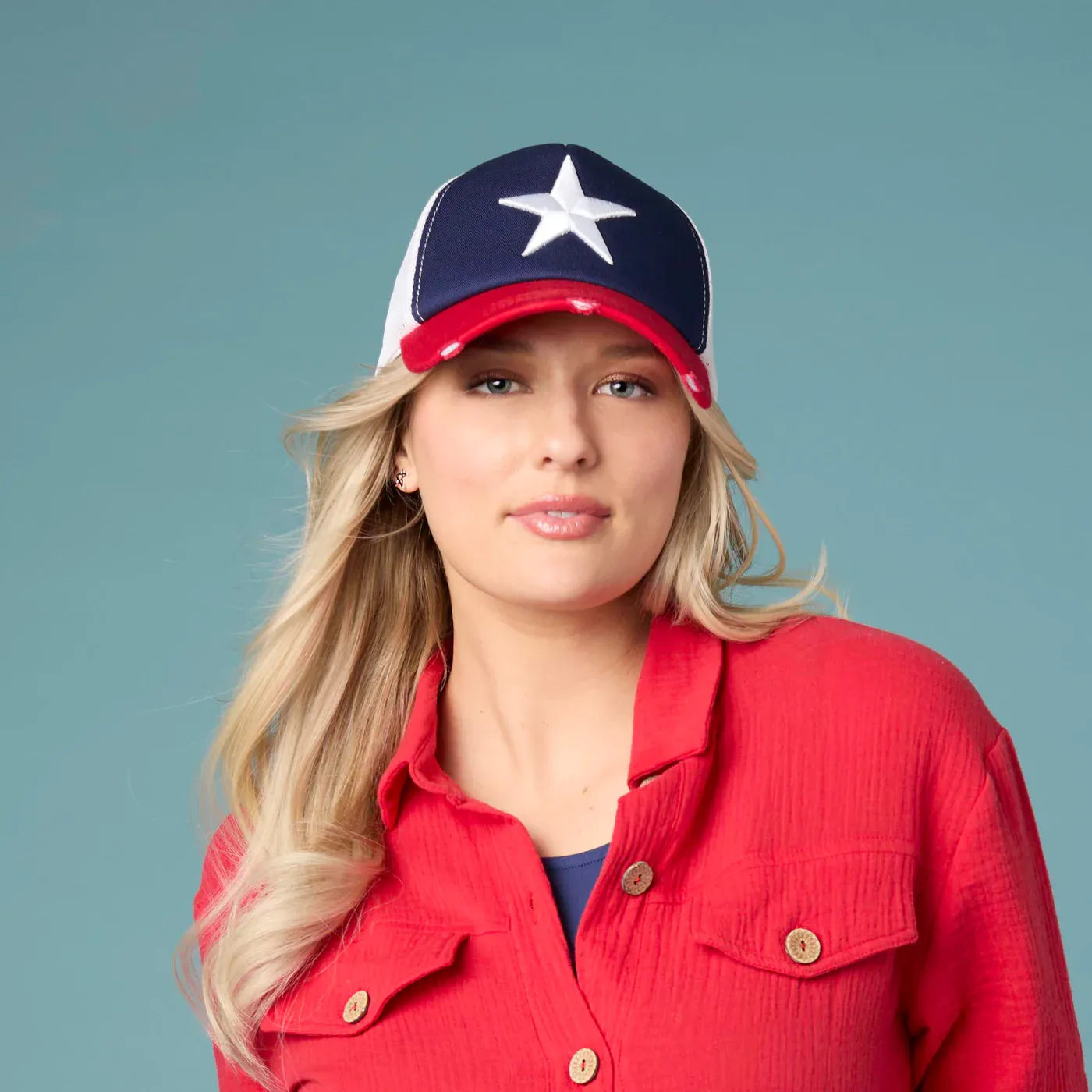 Coco + Carmen Lone Star Mesh Hat 