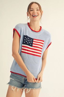 Jodifl USA Flag Top: