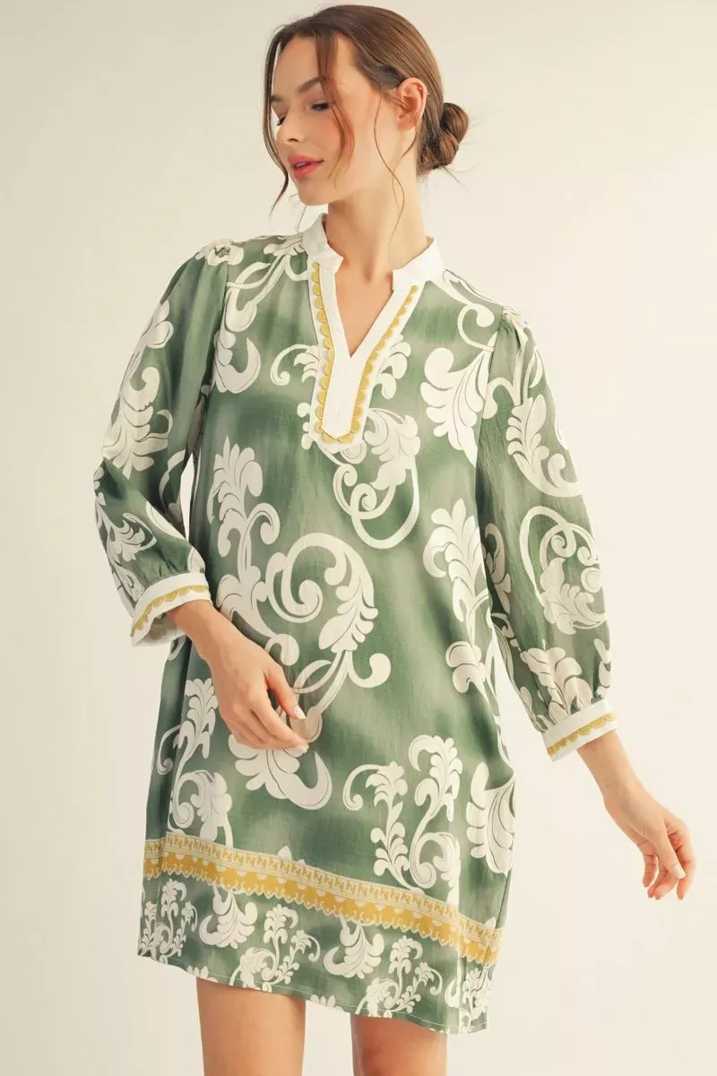 Jodifl Boho Print Shift Dress