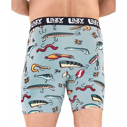 Lazy One Fishing Lures Boxer Briefs: