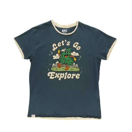 Lazy One Let's Go Explore (Vintage Camping) Women's PJ Tee: