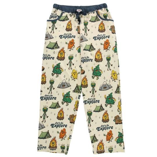 Lazy One Let's Go Explore (Vintage Camping) Women's Regular Fit PJ Pant: