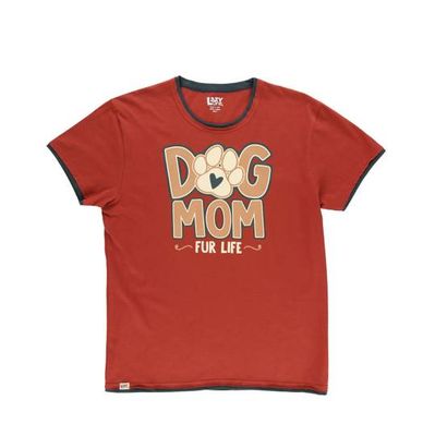 Lazy One Dog Mom Fur Life PJ Tee 