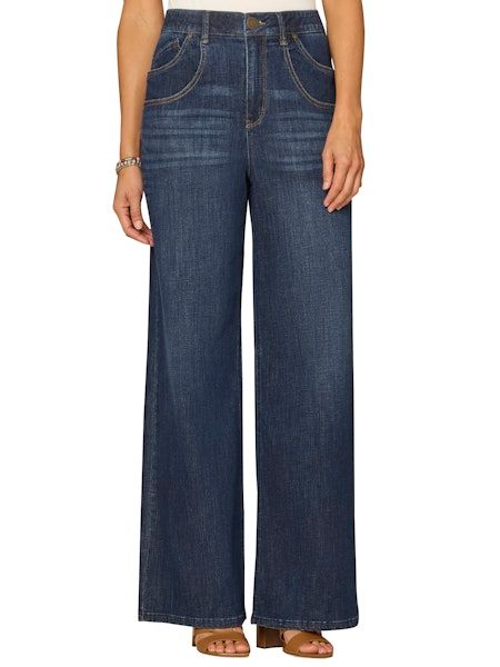 Democracy 32/24 "AB"Sol Ultra Skyrise Double Pocket Wide Leg: