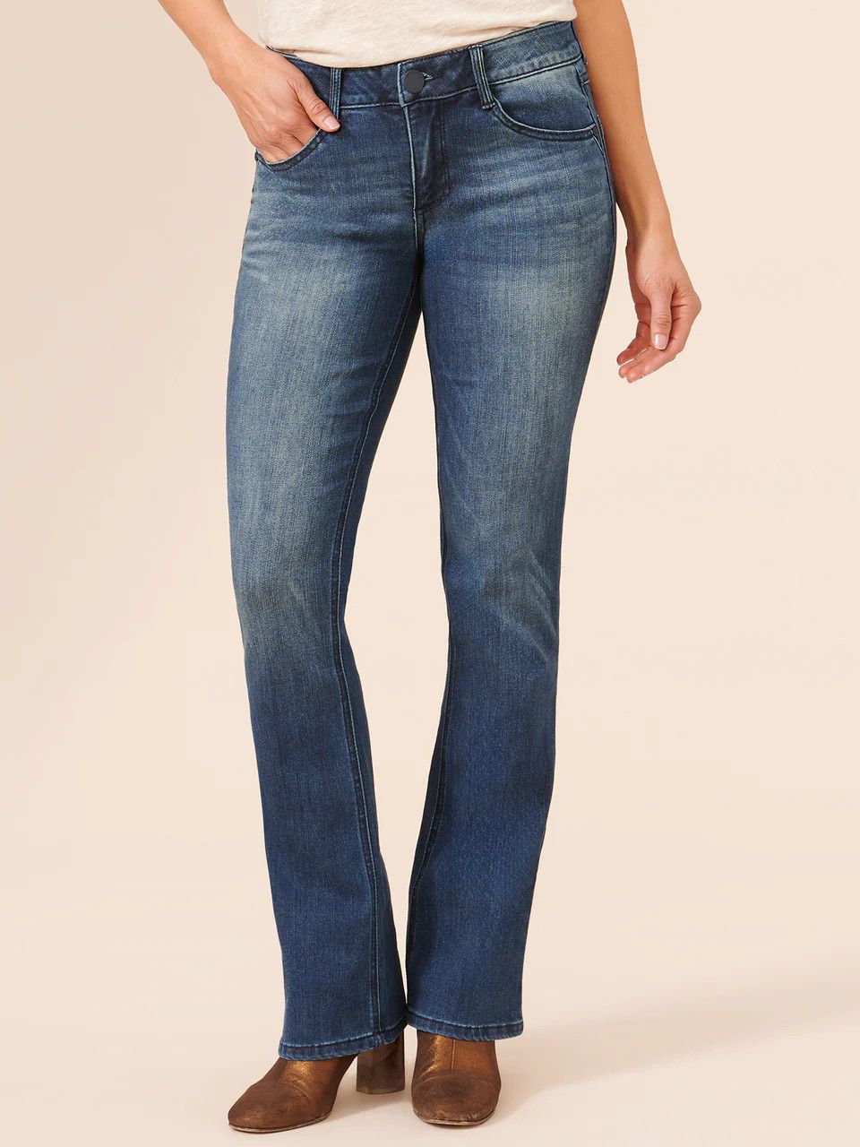 ^Democracy 32/18 "Ab"Solution® Itty Bitty Boot Jeans:, Color: Blue:, Size: 2
