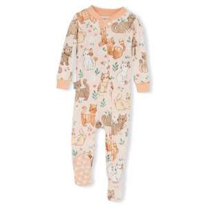Lazy One WF Cats Infant Footed Pajama: