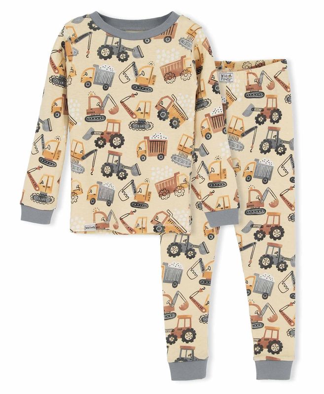 Lazy One Wild Firefly Construction PJ Set: