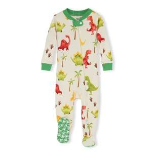 Lazy One Wild Firefly Dinosaur Infant Footed Pajama:
