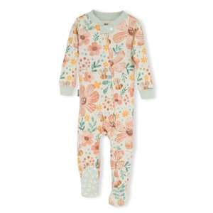 Lazy One WF Flowers Infant Footed Pajama:
