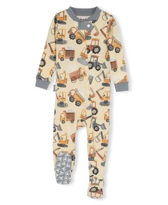Lazy One Wild Firefly Construction Infant Footed Pajama: