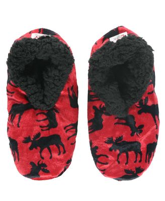 Lazy One Classic Moose Red Fuzzy Feet