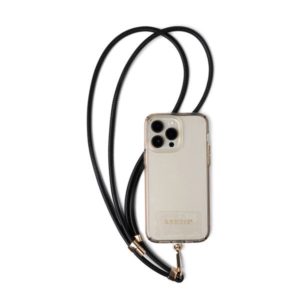Kedzie Smartphone Lanyard Set:, Color: Black