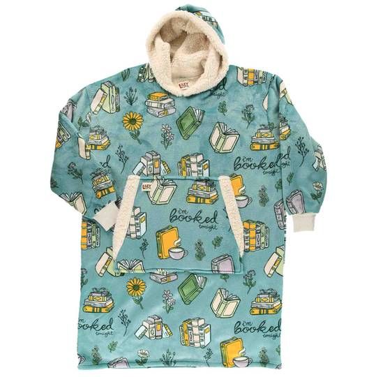 Lazy One Adult Blanket Hoodie, Description: Booked