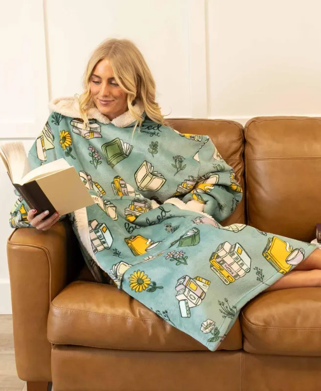 Lazy One Booked Blanket Hoodie