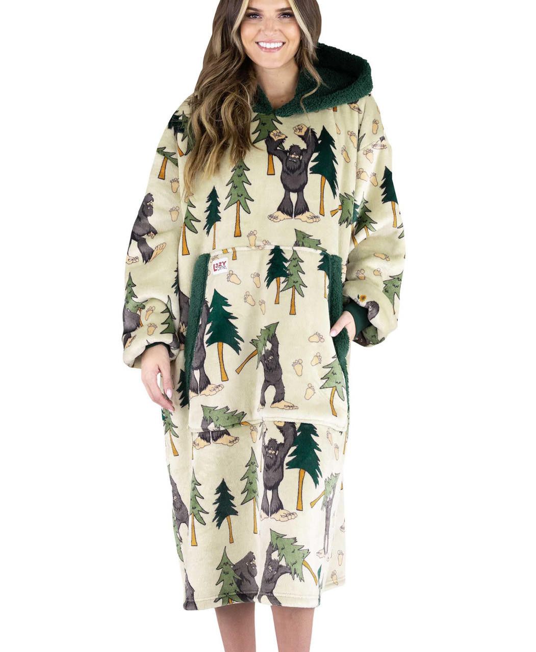 Lazy One Adult Blanket Hoodie, Description: ^Big Foot (Sasquatch)