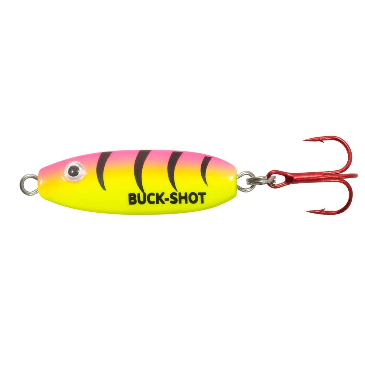 Northland Fishing Tackle - Buck-Shot Rattle Spoon - 1/4 oz., Colour: BUBBLEGUM TIGER, Size: 1/4 OZ.