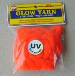 Atlas - Mike&#39;s UV Glow Yarn, Colour: FLAME RED