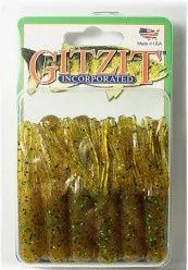 Gizit - Original Fat Bait Tube - 2 1/2 in., COLOR: BROWN CRAW GREEN SPARKLE