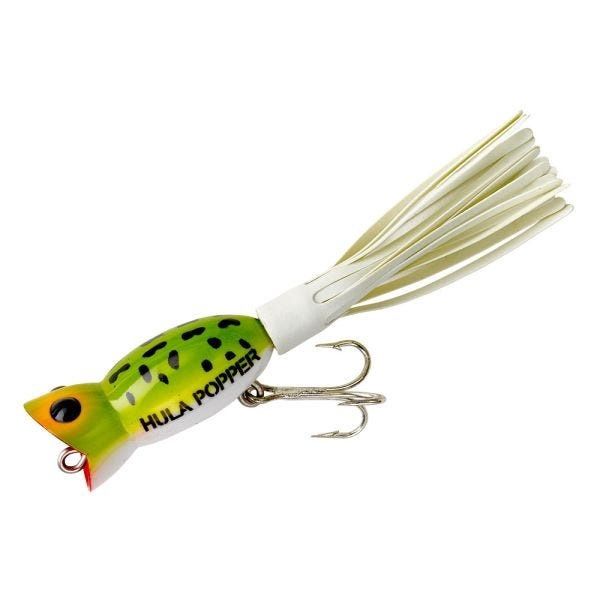 Abrogast - Hula Popper Frog - 1 1/4 in., COLOR: FROG WHITE BELLY